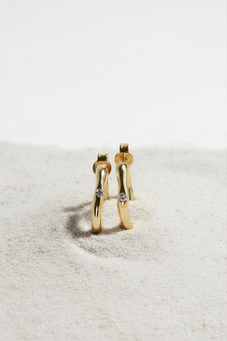 SPARKLY HONEY Hoops
