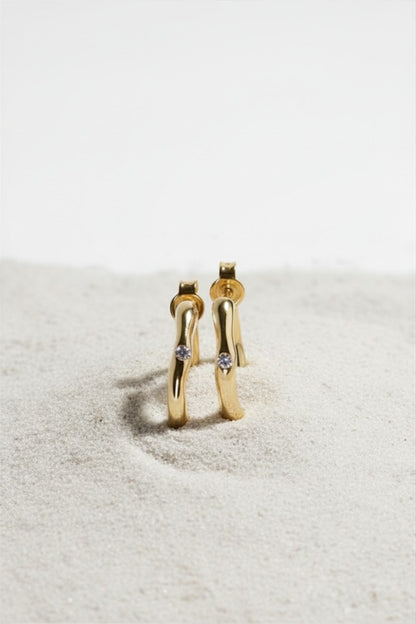 SPARKLY HONEY Hoops